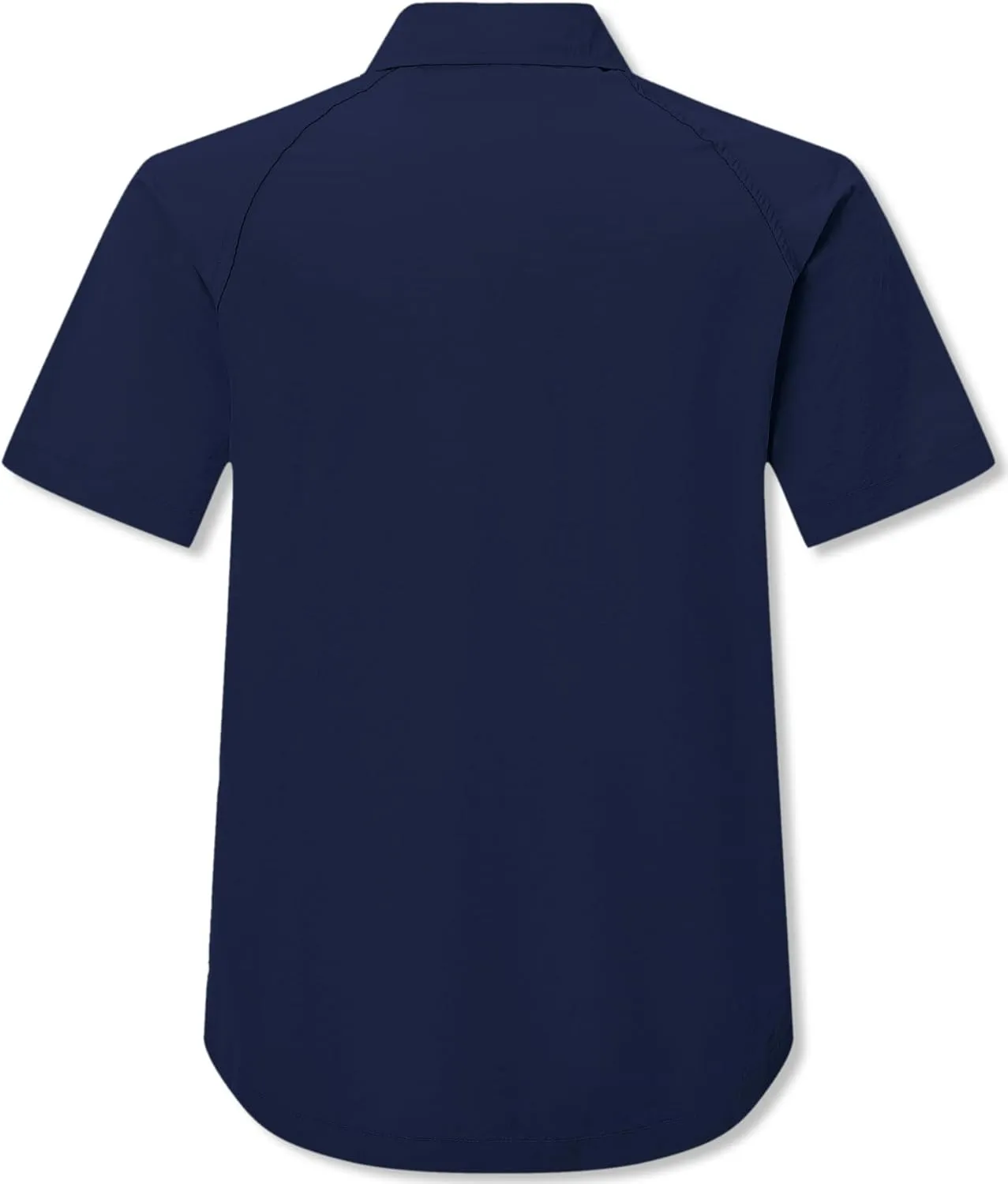 Cromoncent Men's Western Snap Short Sleeve Shirt Casual Two Pockets Quick Dry Waterproof Work Shirts