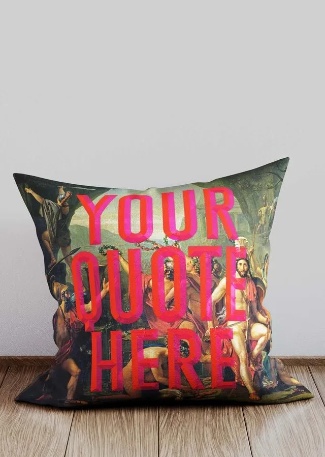 Custom Leonidas Red Cushion