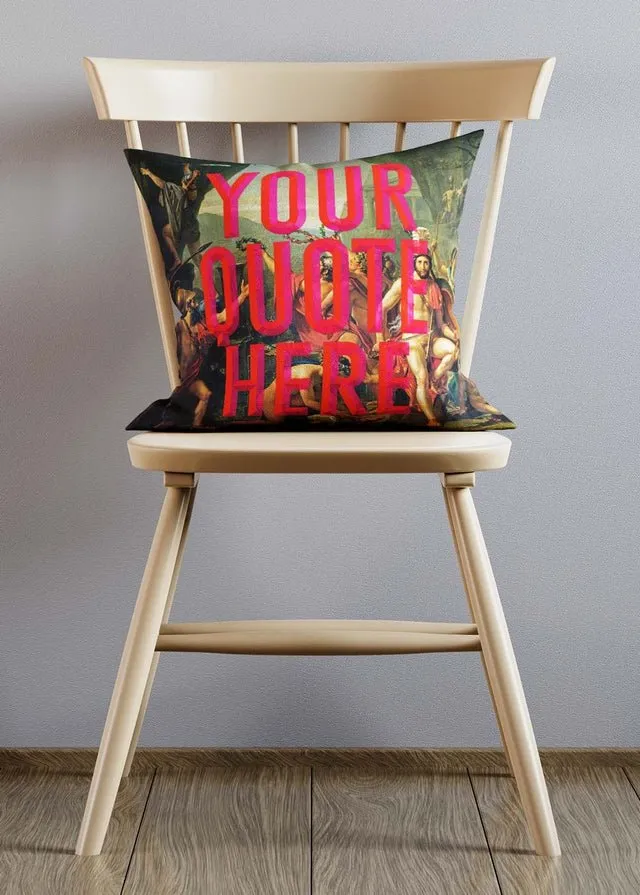Custom Leonidas Red Cushion