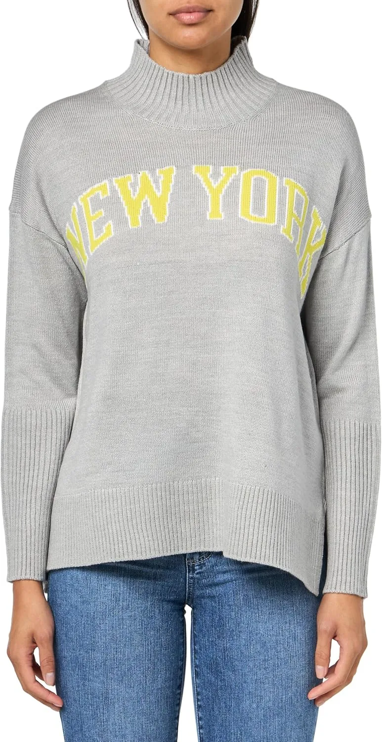 DKNY Women's Varsity Soft Trendy Warm Sweater