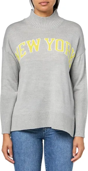 DKNY Women's Varsity Soft Trendy Warm Sweater