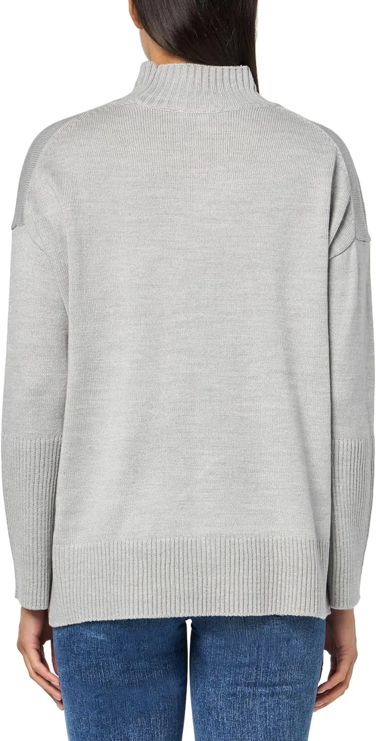 DKNY Women's Varsity Soft Trendy Warm Sweater