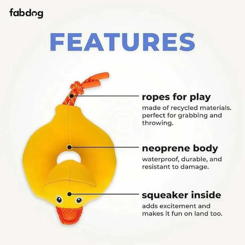 Duck Floatie Dog Toy