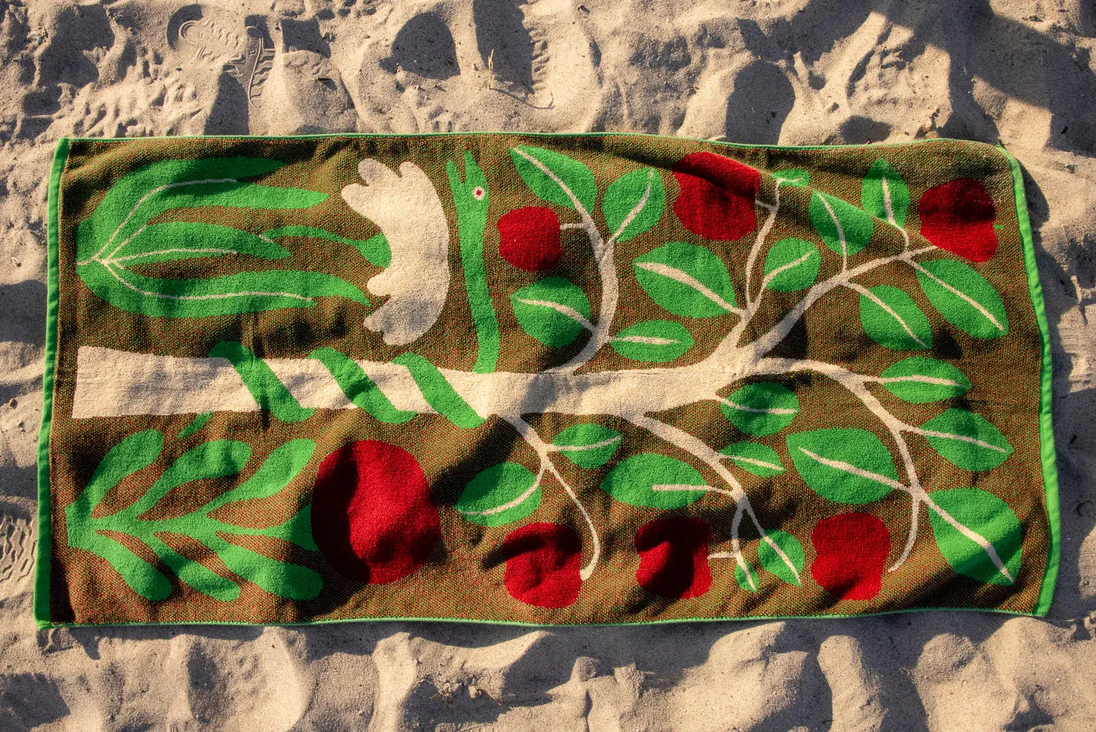 Garden of Eden Towel - Green Multi