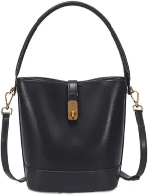 Genuine Leather Bucket Bag Women Versatile Crossbody Shoulder Bag Chic Stylish Versatile Handbag Elegant Luxury