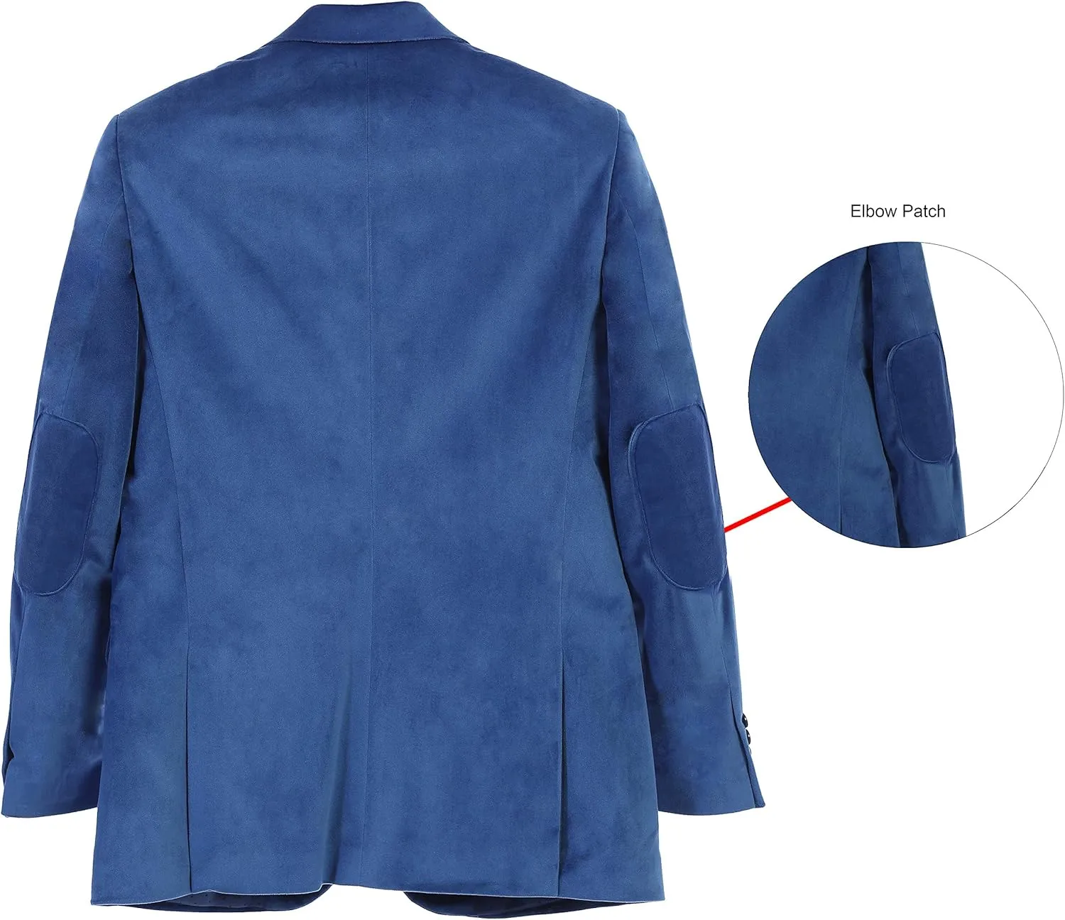 Gioberti Mens Formal Super Soft Velvet Blazer Jacket