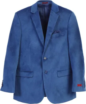 Gioberti Mens Formal Super Soft Velvet Blazer Jacket