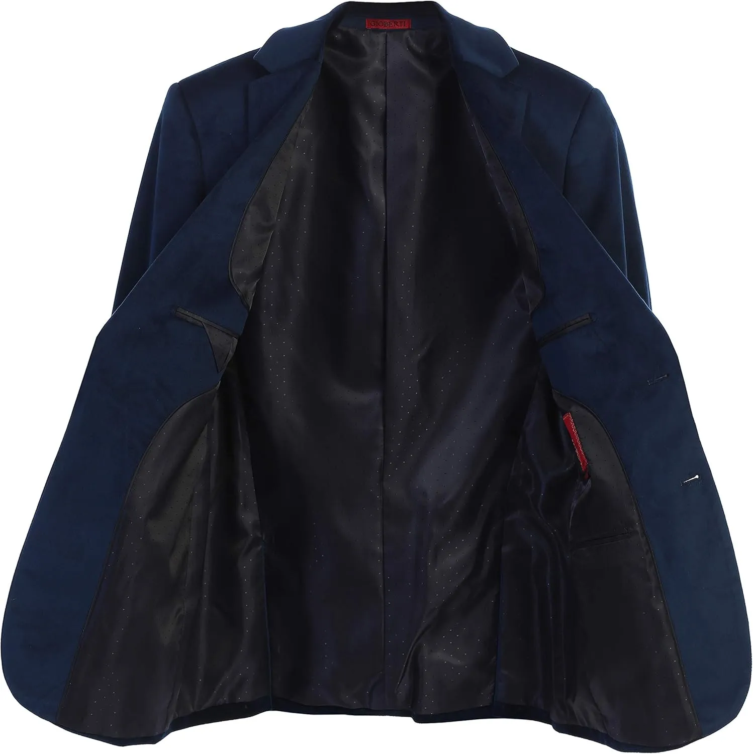 Gioberti Mens Formal Super Soft Velvet Blazer Jacket