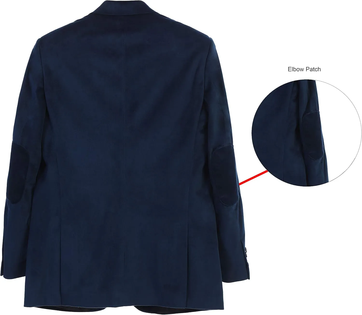 Gioberti Mens Formal Super Soft Velvet Blazer Jacket