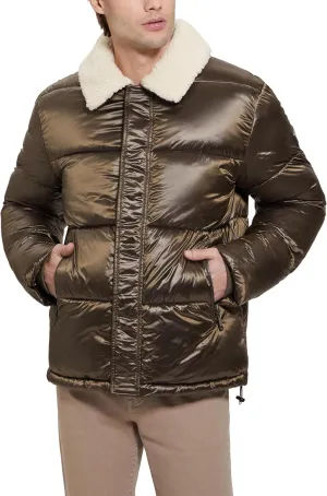 GUESS Men's Cassidy Puffer Quilted Jacket