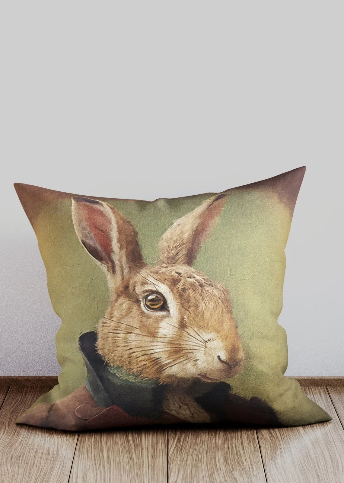 Hare Animal Portrait Cushion