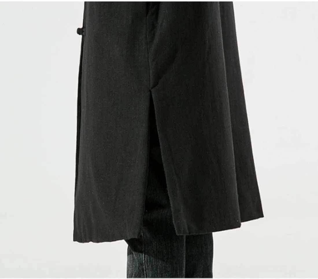 HZCX FASHION Men Traditional Chinese Padded Jacket Frog Button Winter Warm Coat
