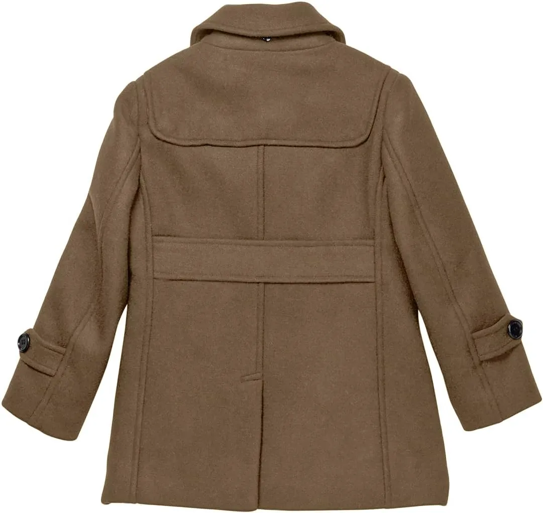 Isaac Mizrahi Boy's 2-20 Solid Wool Toggle Coat with Removable Hood - Colors