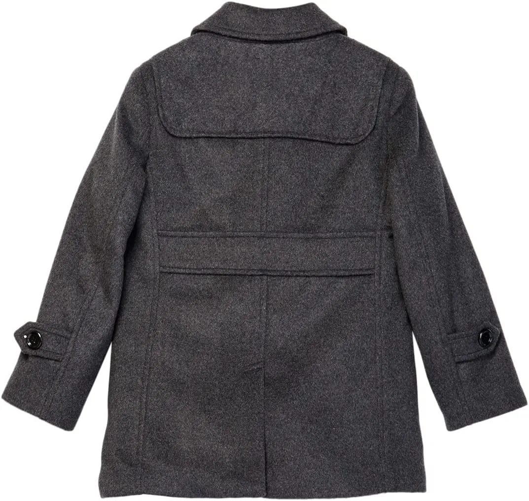 Isaac Mizrahi Boy's 2-20 Solid Wool Toggle Coat with Removable Hood - Colors