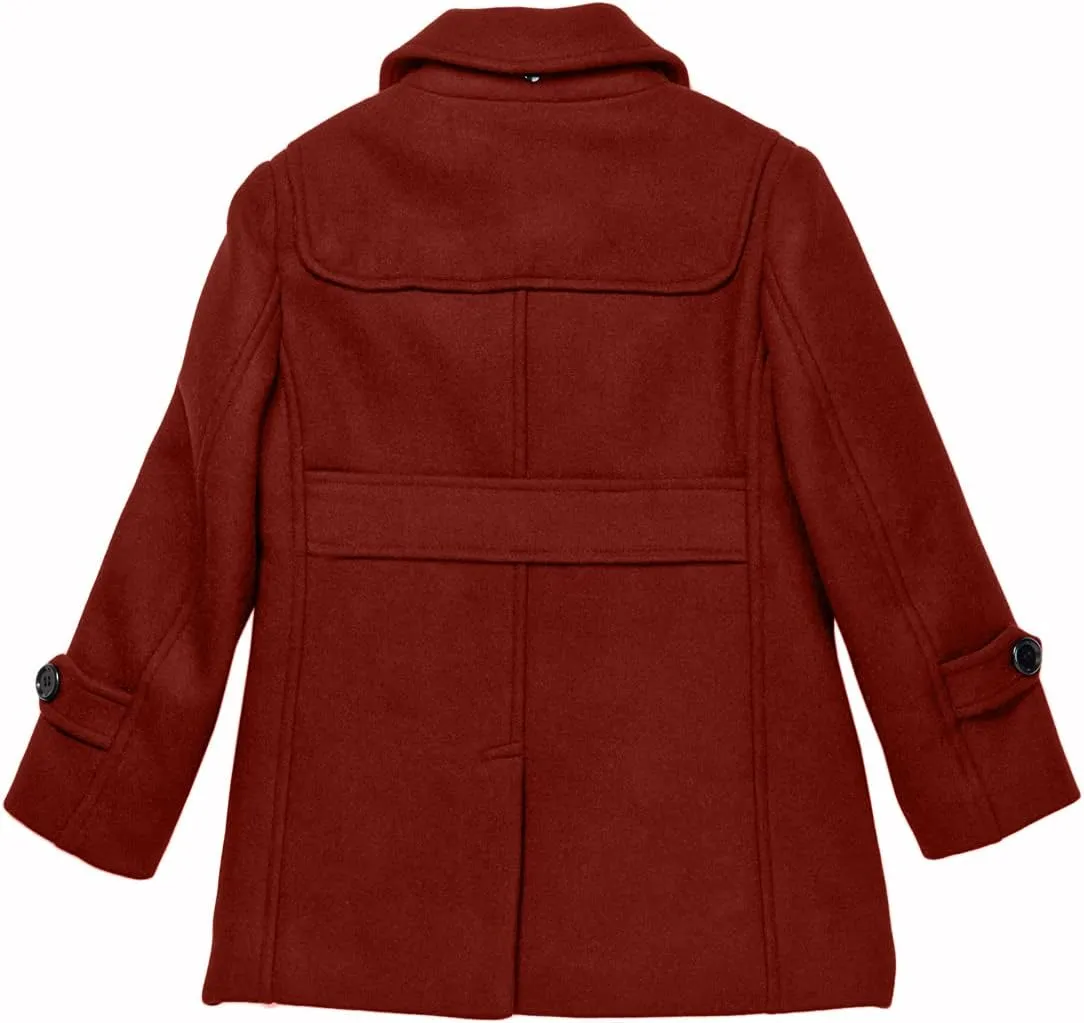 Isaac Mizrahi Boy's 2-20 Solid Wool Toggle Coat with Removable Hood - Colors