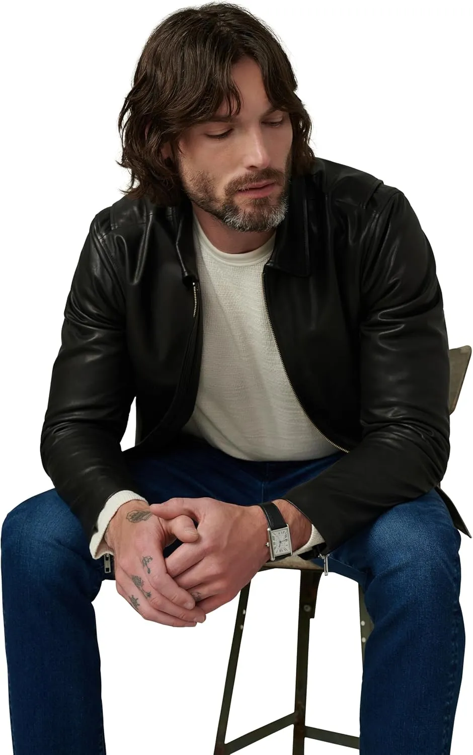 Joe's Men's Refined Leather Moto Jacket