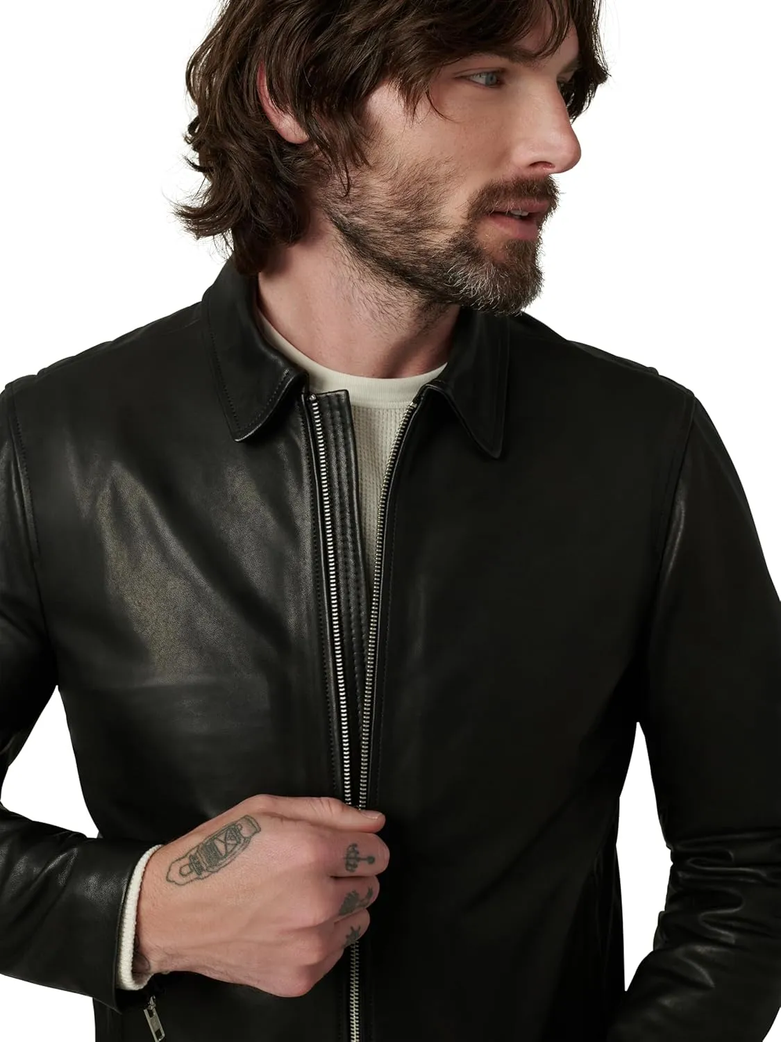Joe's Men's Refined Leather Moto Jacket