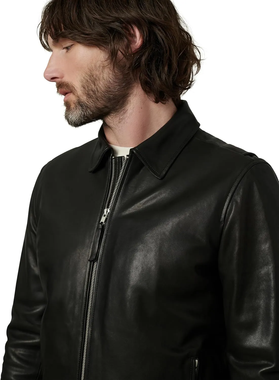 Joe's Men's Refined Leather Moto Jacket