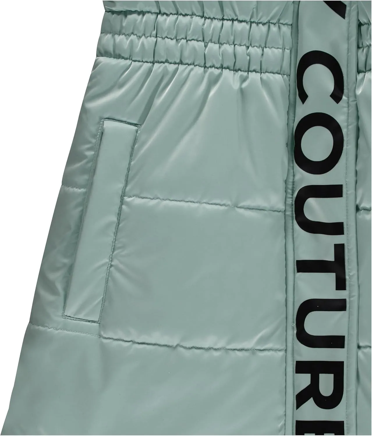Juicy Couture Girls Coat, Faux Fur Hooded Winter Jacket, Warm Padded Parka Hoodie, Kids Heavyweight Winter Coat