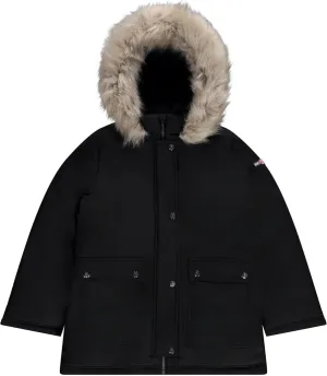 Juicy Couture Girls Coat, Faux Fur Hooded Winter Jacket, Warm Padded Parka Hoodie, Kids Heavyweight Winter Coat