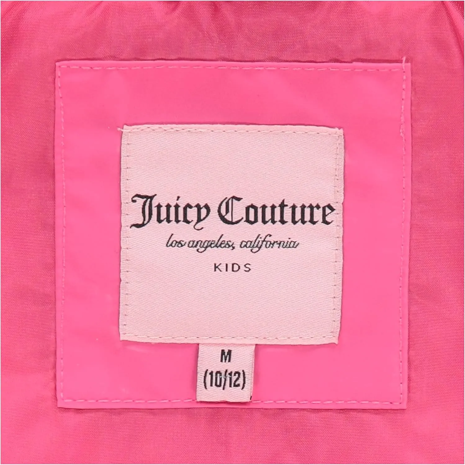 Juicy Couture Girls Coat, Faux Fur Hooded Winter Jacket, Warm Padded Parka Hoodie, Kids Heavyweight Winter Coat