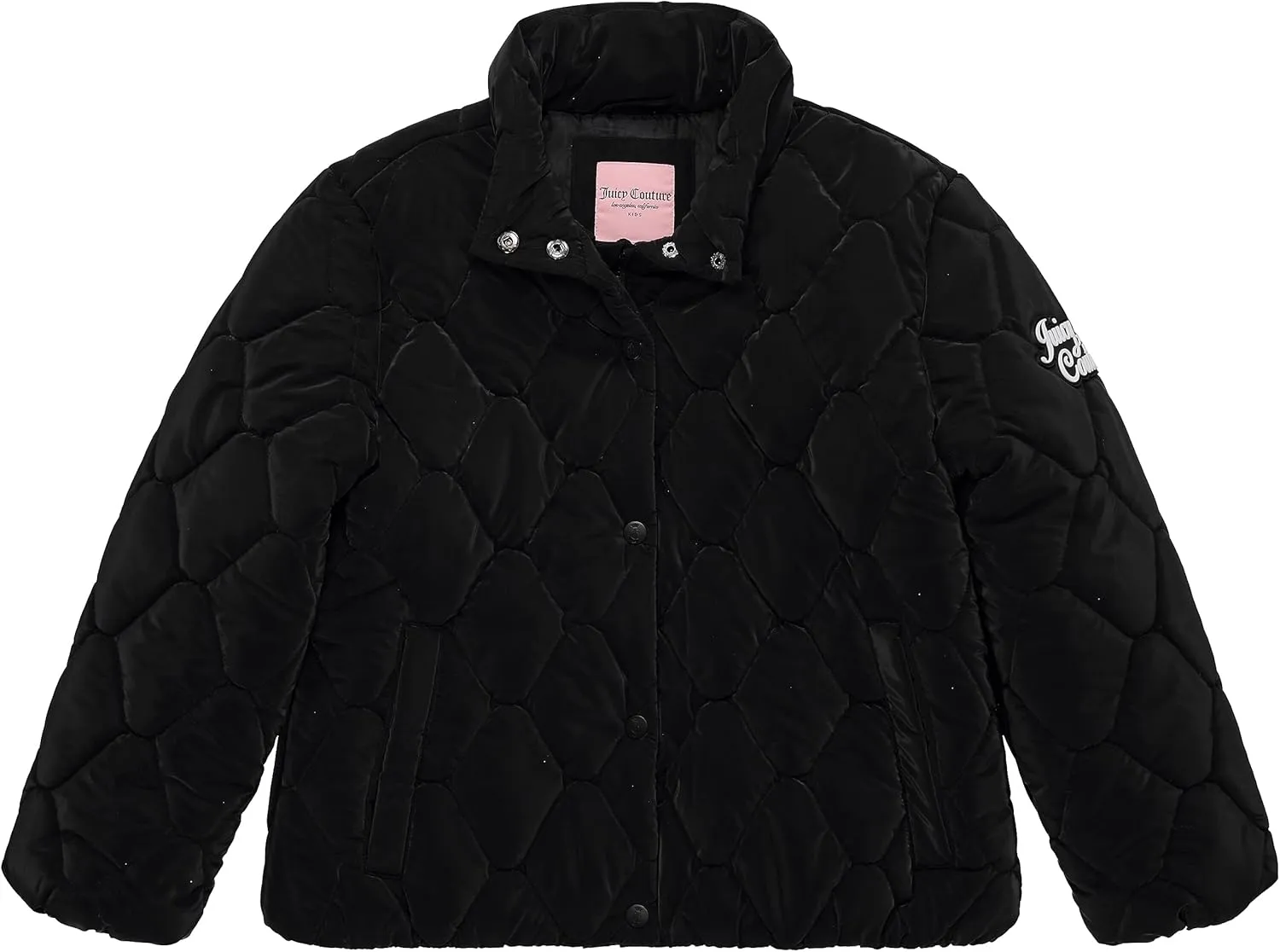 Juicy Couture Girls Coat, Faux Fur Hooded Winter Jacket, Warm Padded Parka Hoodie, Kids Heavyweight Winter Coat