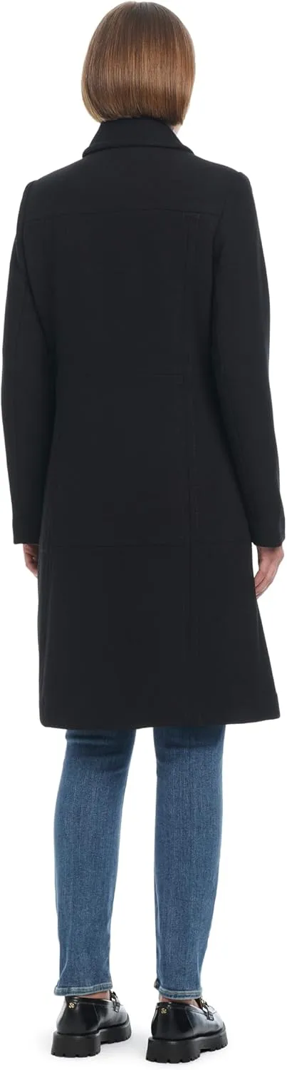 kate spade new york Women's Single Breasted Soft Wool Blend Mid-Length Walker Coat