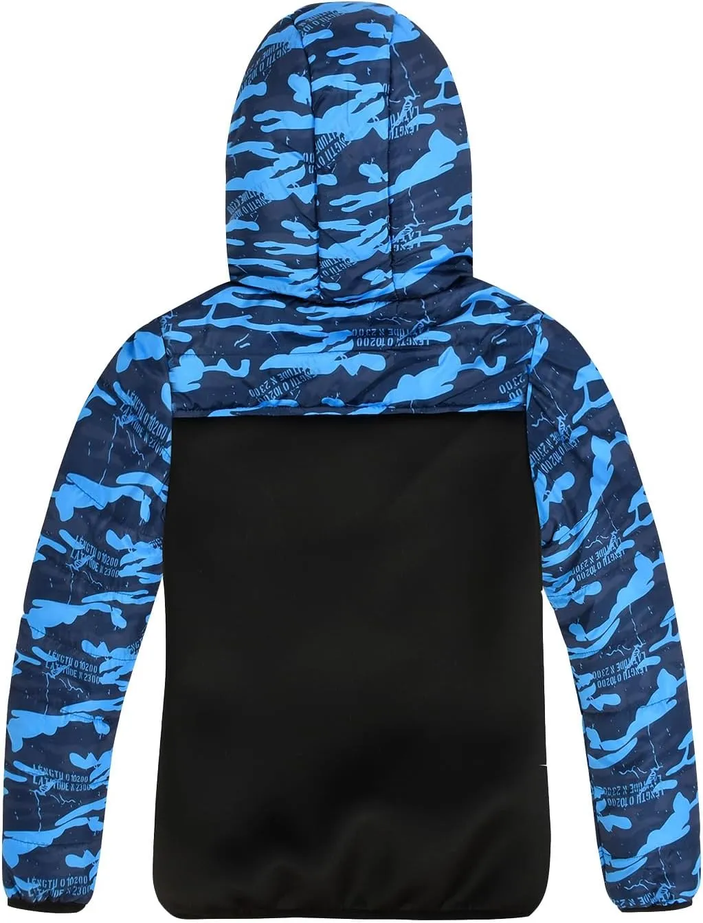 Lansbojun Hooded Puffer Jacket for Boys Lightweight Water-resistant Kids Clothes Winter Coat
