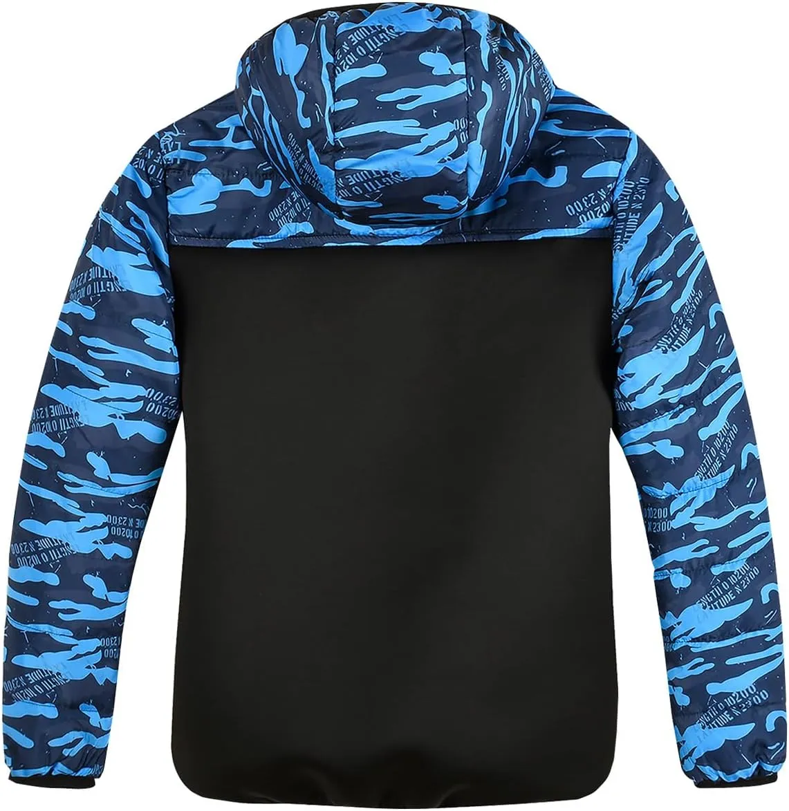 Lansbojun Hooded Puffer Jacket for Boys Lightweight Water-resistant Kids Clothes Winter Coat