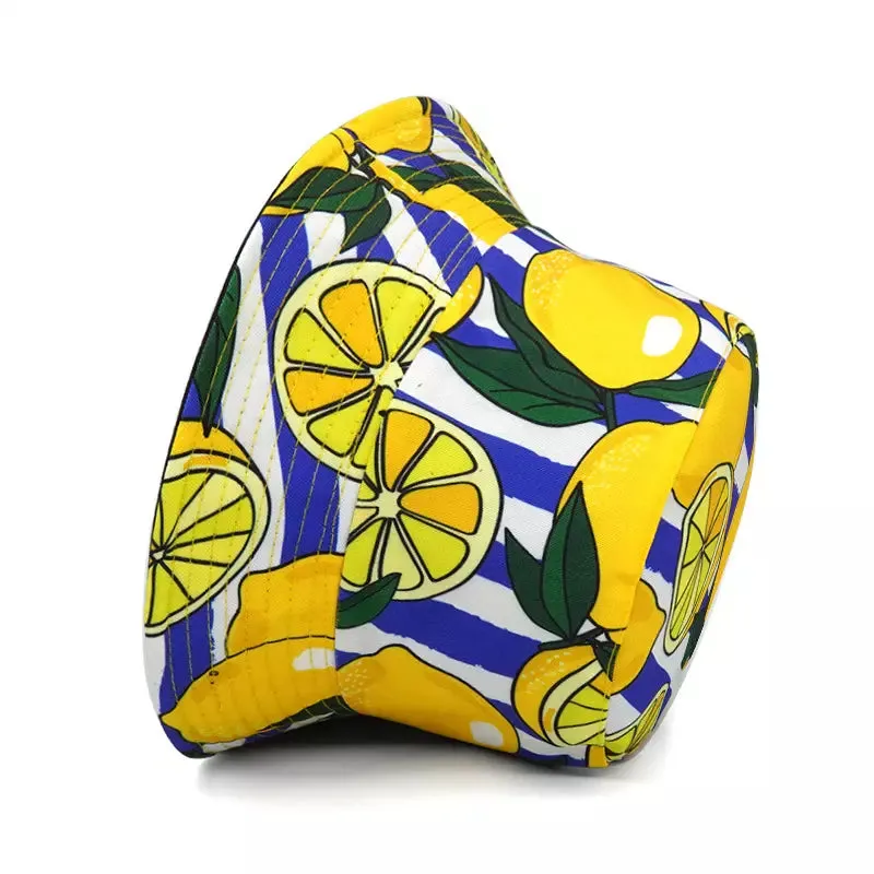 Lemons Reversible Bucket Hat