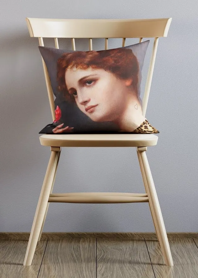 Leopard Print Lady Cushion