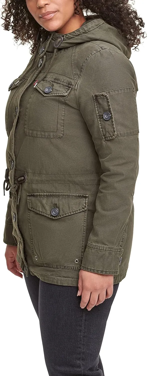 Levi's Women's Lightweight Cotton Military Jacket (Standard & Plus Sizes)