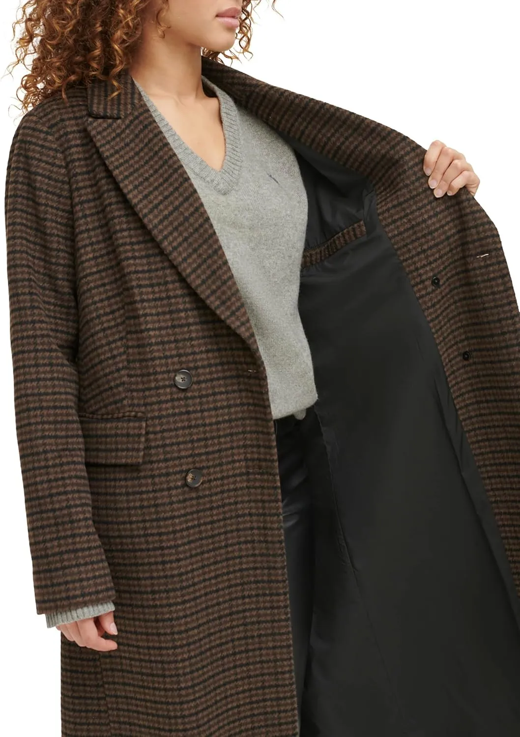 Levi's womens Tea Length Double Breasted Blazer Jacket