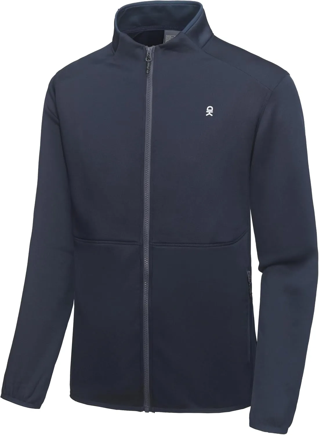 Little Donkey Andy Men's Lightweight Running Warm Jacket Full Zip Fleece Lined Windproof Jacket for Outdoor Casual