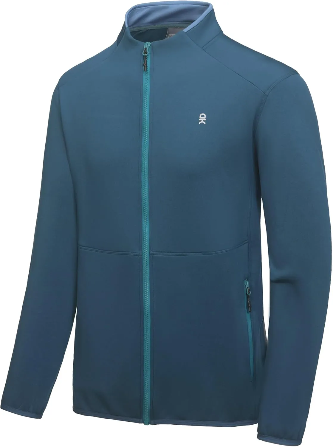 Little Donkey Andy Men's Lightweight Running Warm Jacket Full Zip Fleece Lined Windproof Jacket for Outdoor Casual