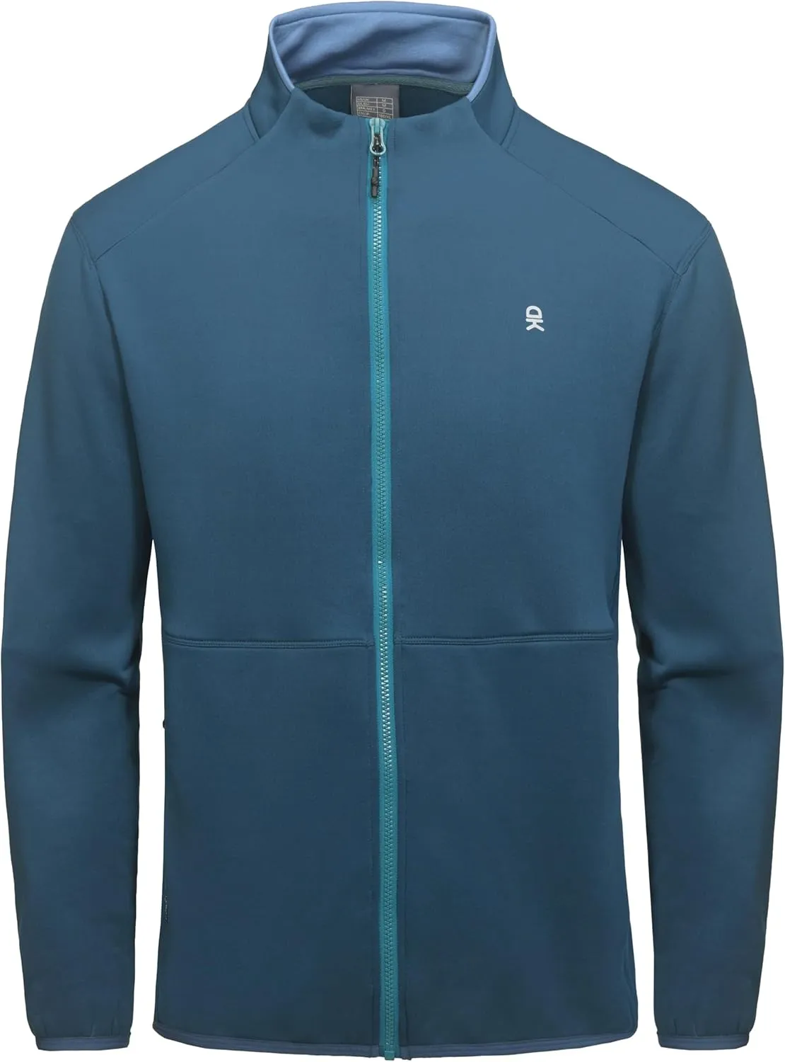 Little Donkey Andy Men's Lightweight Running Warm Jacket Full Zip Fleece Lined Windproof Jacket for Outdoor Casual