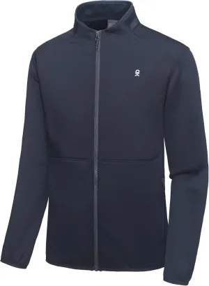 Little Donkey Andy Men's Lightweight Running Warm Jacket Full Zip Fleece Lined Windproof Jacket for Outdoor Casual