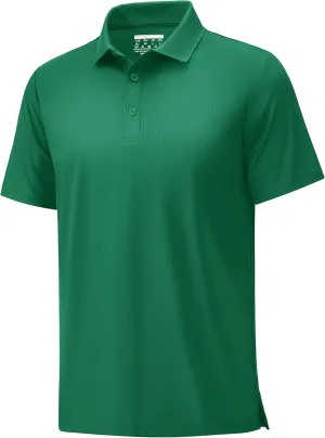 MAGCOMSEN Men's Polo Shirts Short Sleeve Collared Shirt Moisture Wicking Dry Fit Performance Golf Casual Work Shirts
