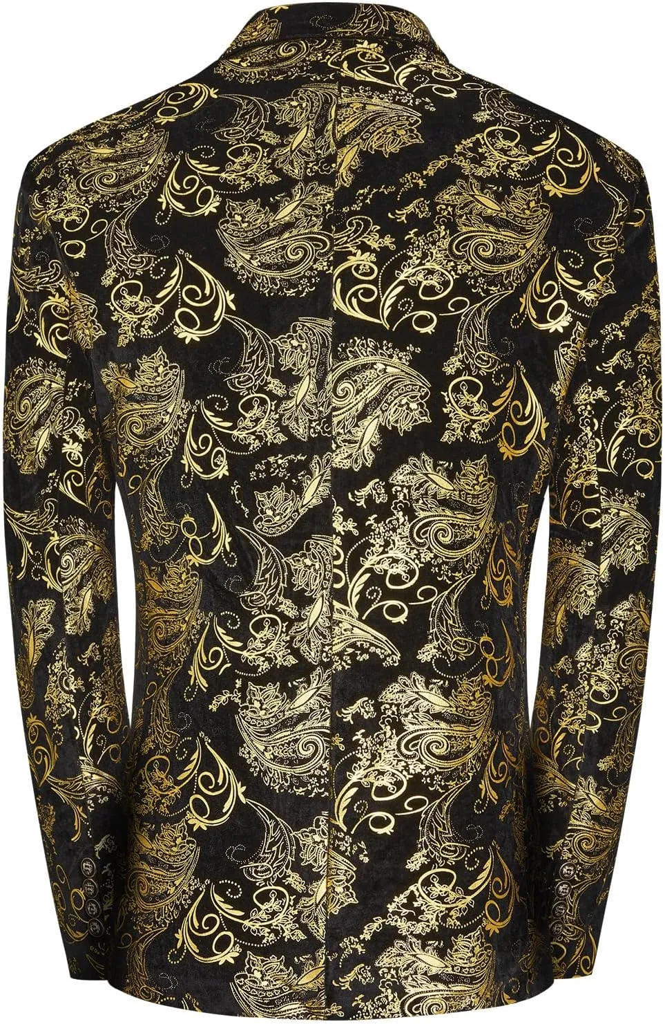 MAGE MALE Men's Dress Party Floral Suit Jacket Notched Lapel Slim Fit Two Button Stylish Blazer