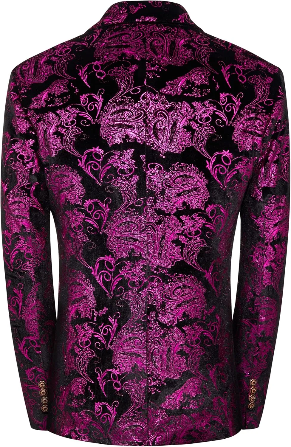 MAGE MALE Men's Dress Party Floral Suit Jacket Notched Lapel Slim Fit Two Button Stylish Blazer