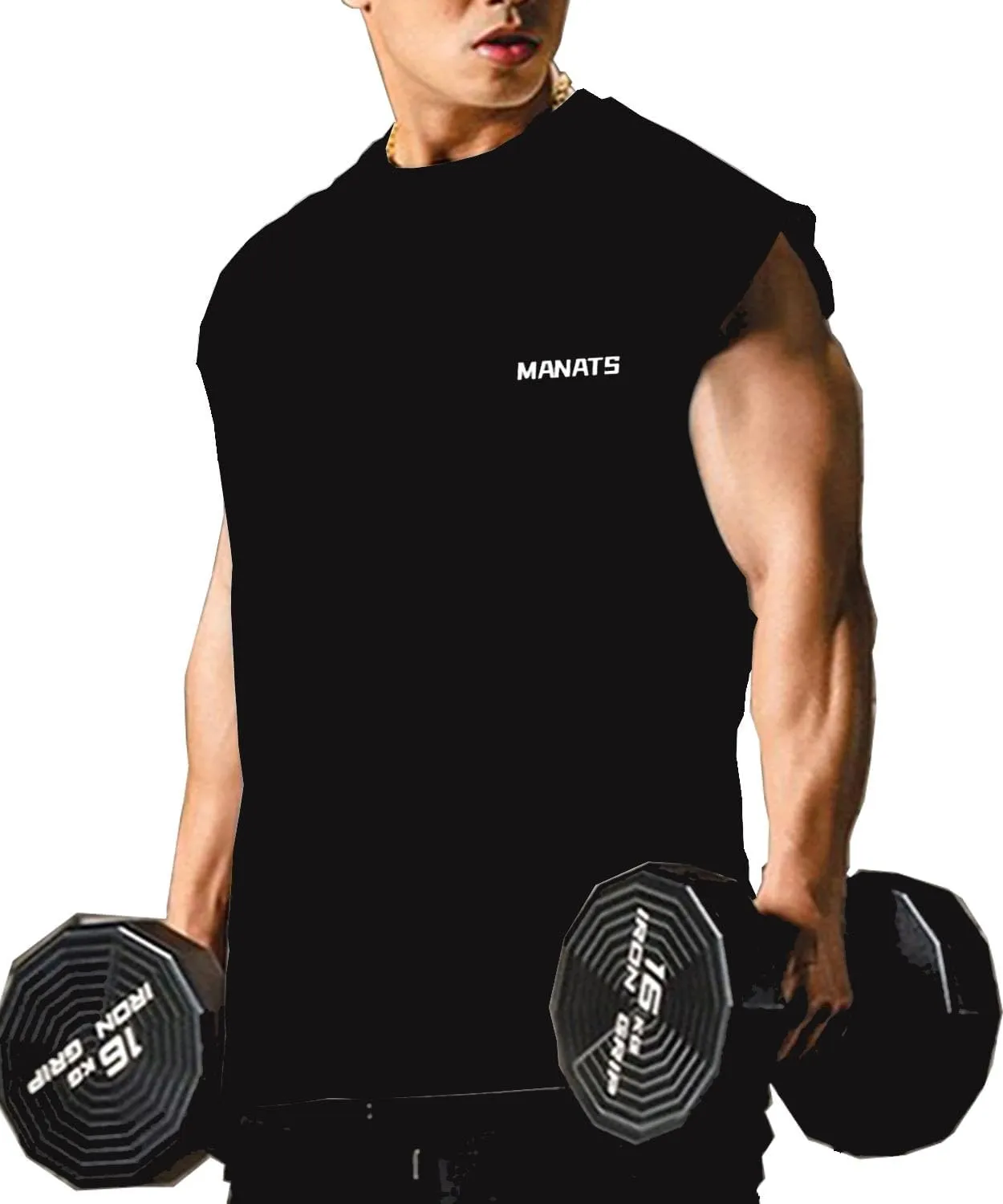 maytopia Men's Workout Tank Tops Gym Sleeveless Muscle T-Shirts Quick Dry Athletic Tank Running Beach Shirts