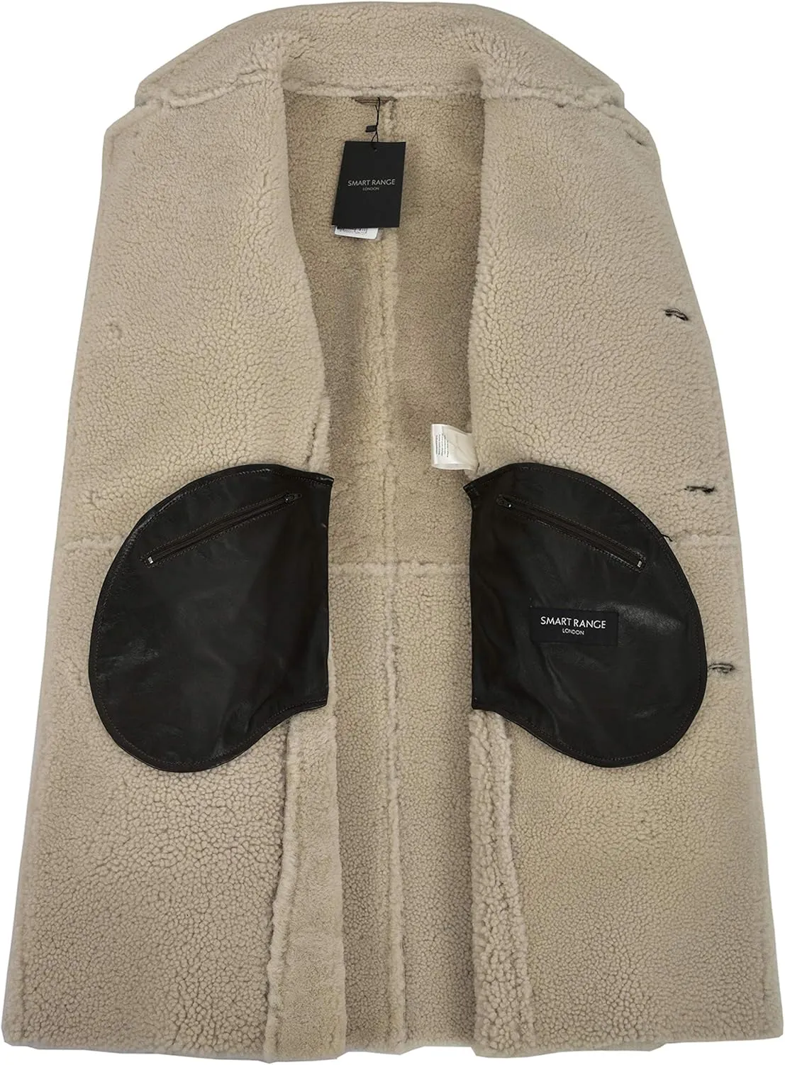 Men Sheepskin Coat Classic Real Leather Trench Reefer Bane Warm Coat 2K320