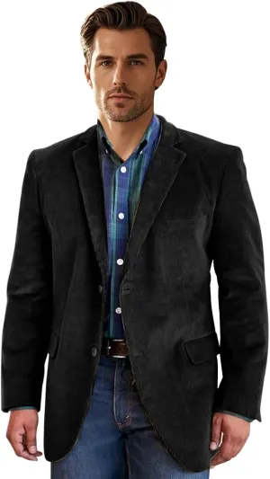 Men Suit Corduroy Blazer Formal Single Breasted British-Style Fashion Suit Coat for Men Wedding Clothing