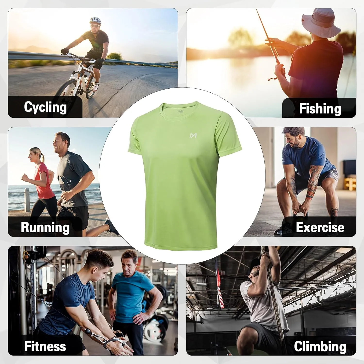 Men Swim Shirts,UPF 50  Sun Protection Shirts for Men Rash Guard Shirt with Workout Athletic Shirt