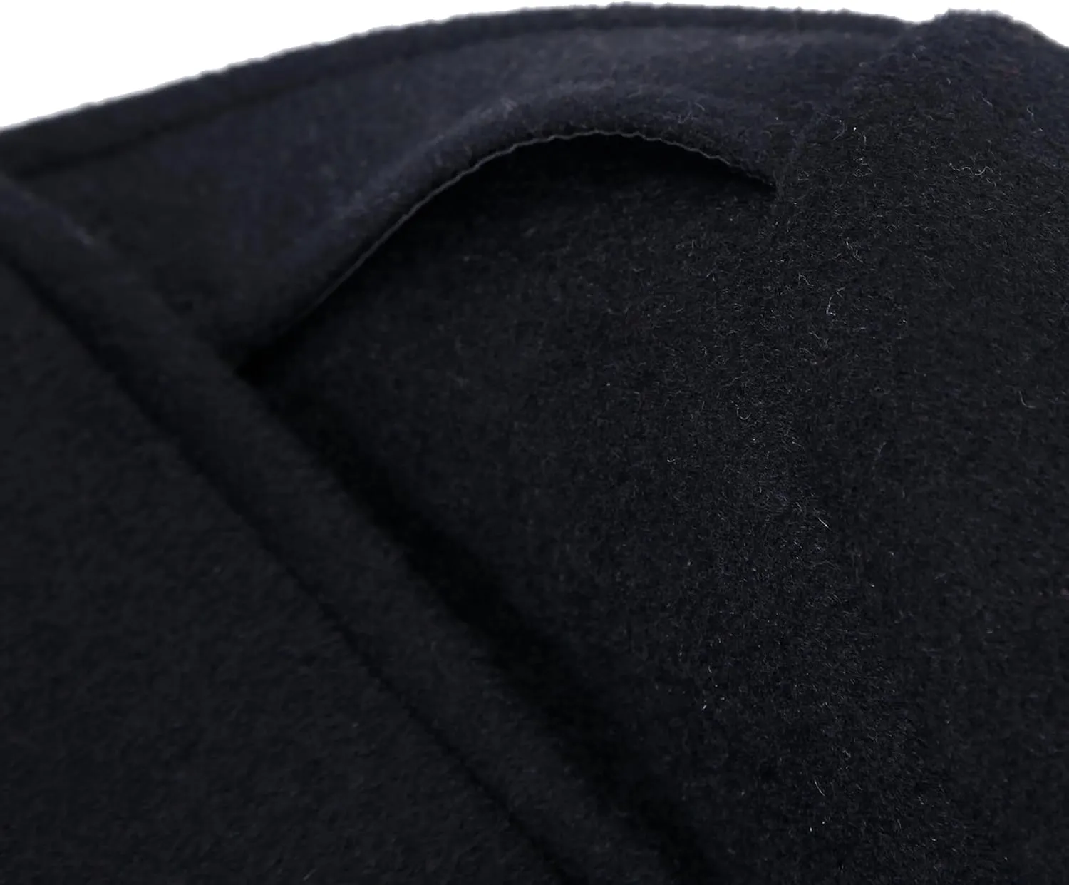 Mens Black Overcoat Wool & Cashmere Great Coat Long Double Breasted Heavy Warm Winter