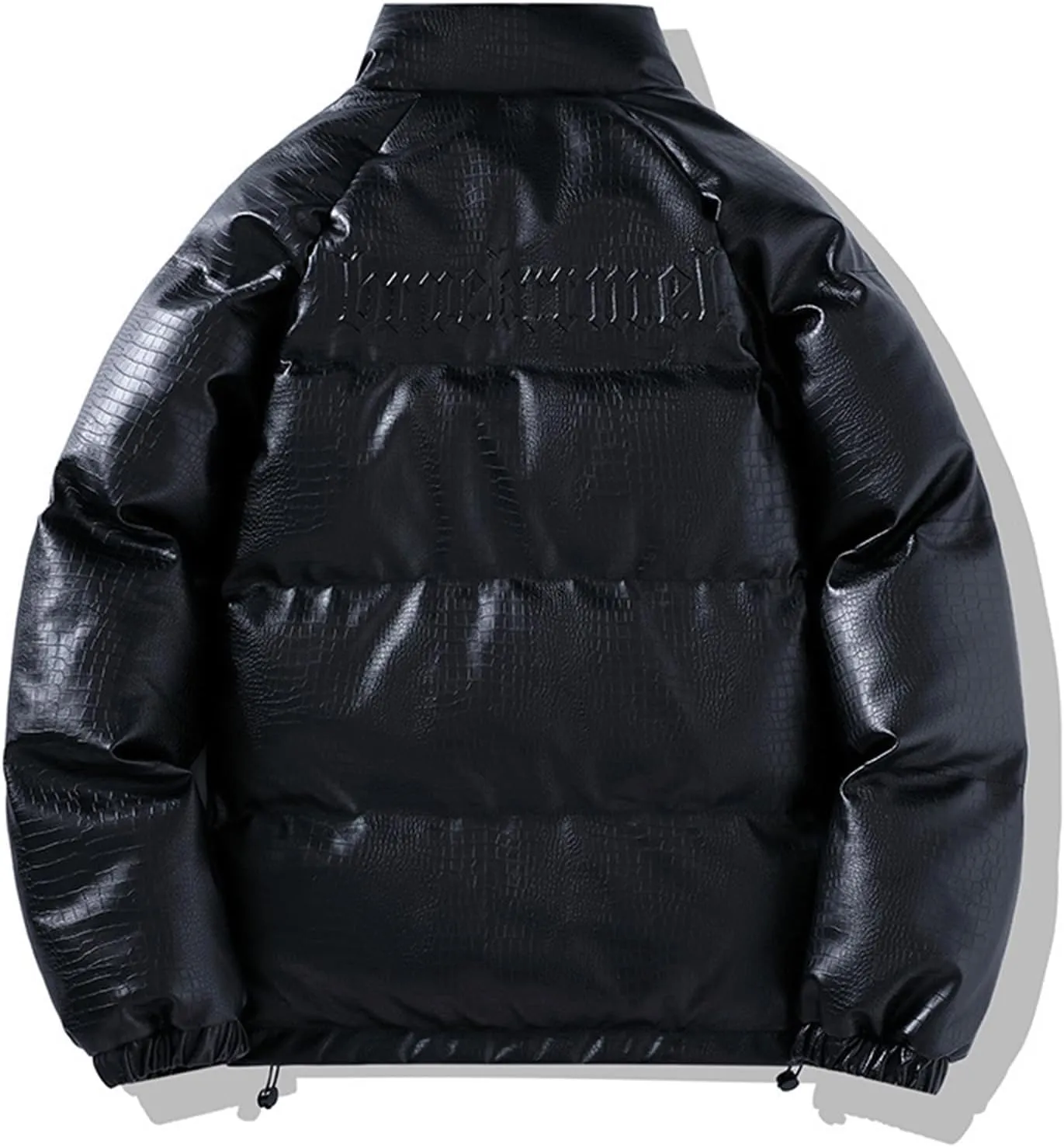 Men's Bomber Jacket Duck Insulated Lightweight Jackets Thickened Casual Bread Jacket Fleece Lined Hooded Stylish Golf Coat
