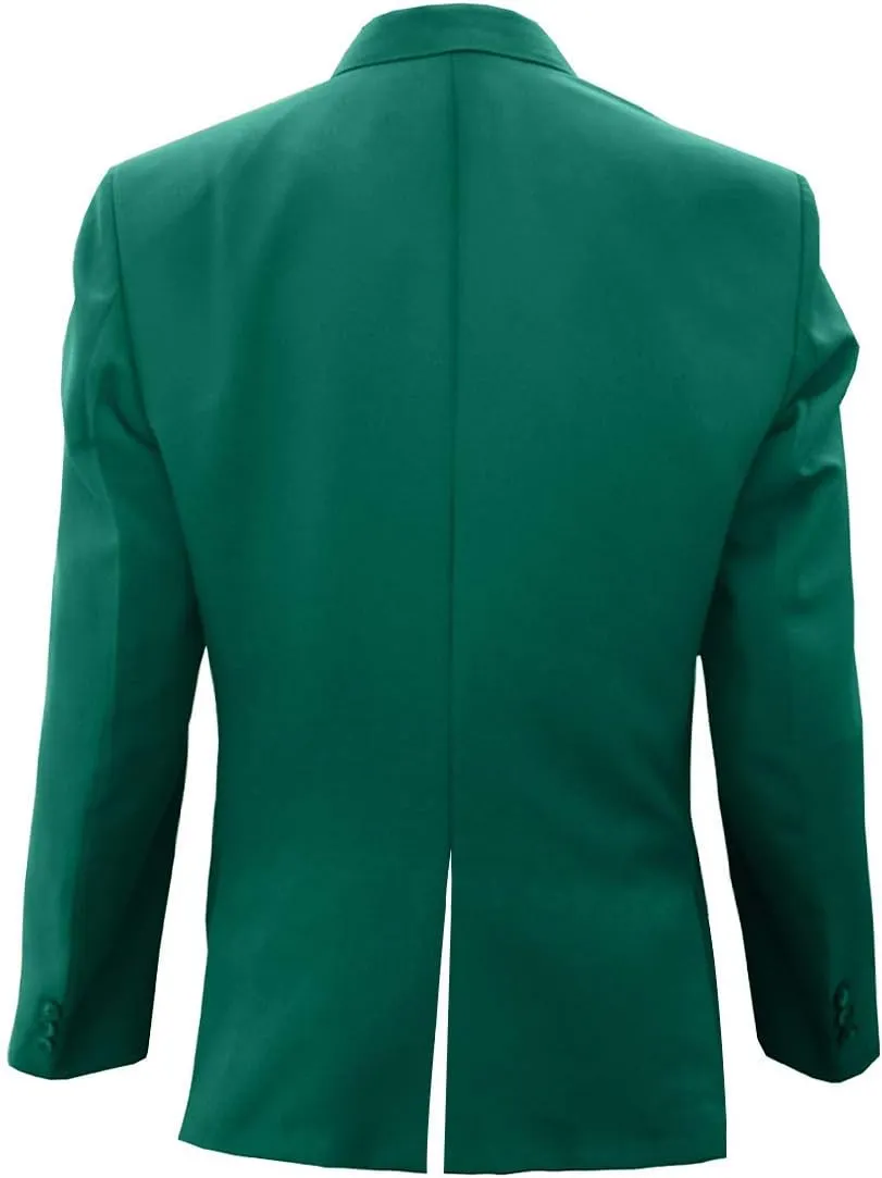 Mens Casual Coat Blazer Slim Fit Traditional Golf Sportswear Masters Green Cotton Jacket