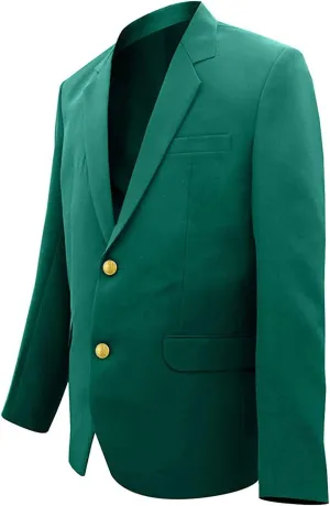Mens Casual Coat Blazer Slim Fit Traditional Golf Sportswear Masters Green Cotton Jacket