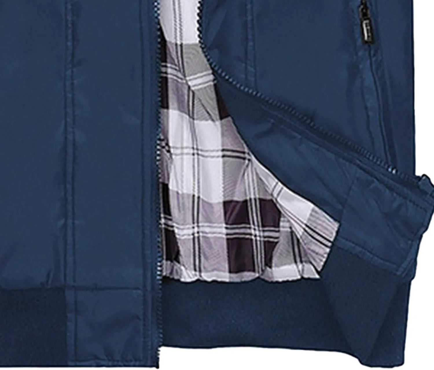 Men's Casual Cotton Bomber Jacket Stand Collar Lightweight Flannel Jacket Casual Loose Padded Cargo Coats