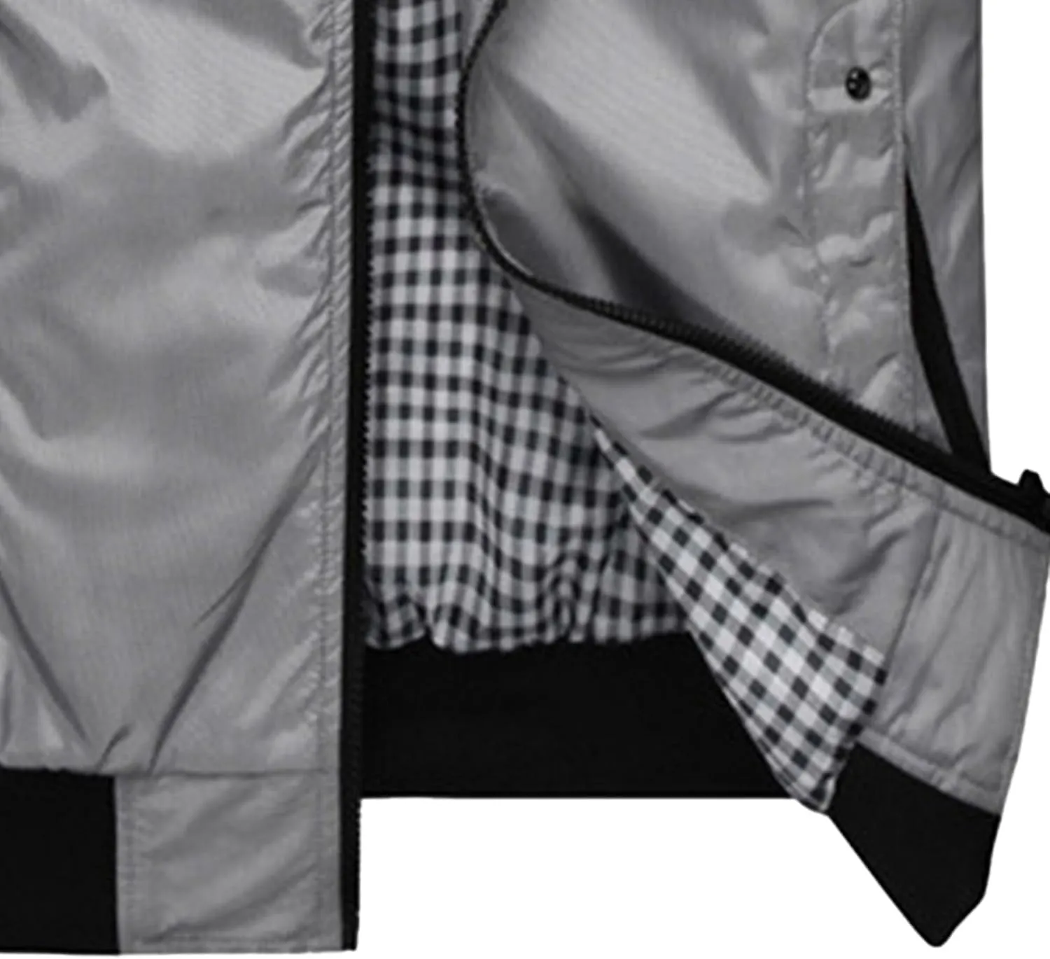 Men's Casual Cotton Bomber Jacket Stand Collar Lightweight Flannel Jacket Casual Loose Padded Cargo Coats